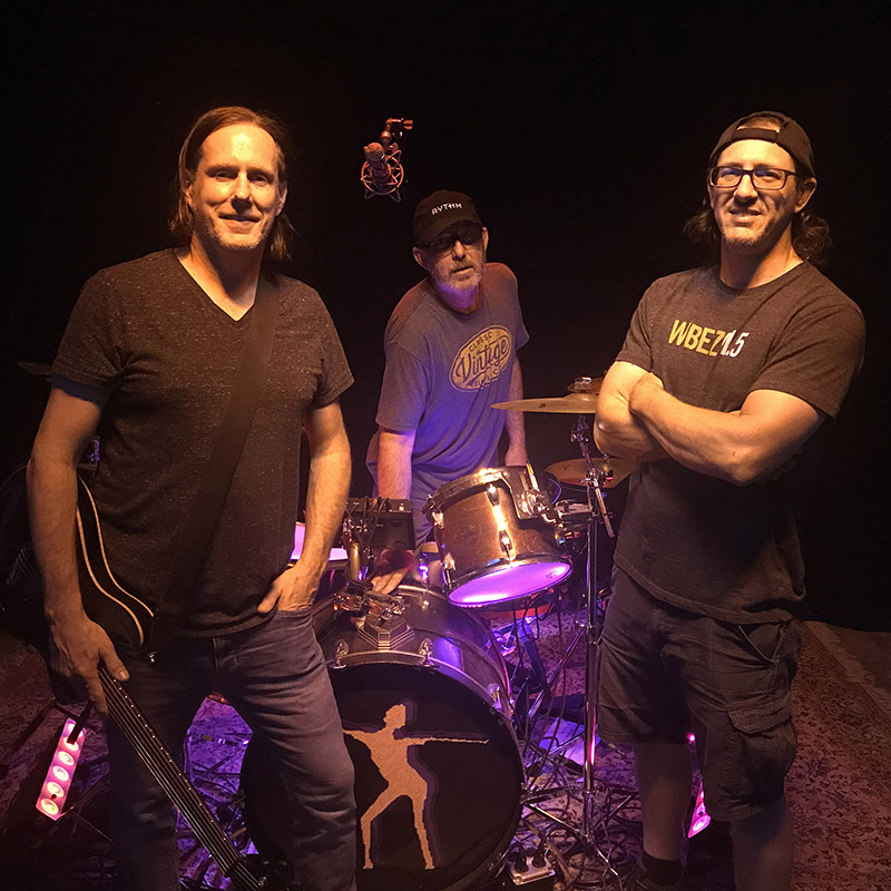 CANNING artist/band photo of Ricky - guitarist & vocalist, Tom - drummer and Fritz - bassist & vocalist at CanningMusic