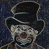 CANNING single titled 'Mr. Clown' page link with digitally altered and cropped portrait image was released by RCMusic in 2020