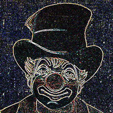 CANNING single titled 'Mr. Clown' page link with digitally altered and cropped portrait image was released by RCMusic in 2020